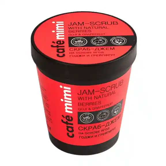 Café Mimi Exfoliante Con Bayas Naturales de Goji y Pomelo