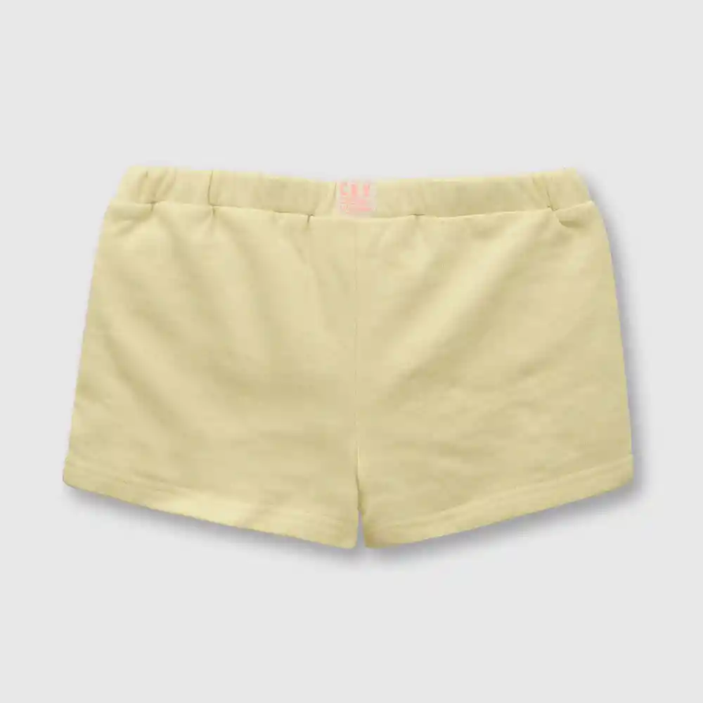 Short Vuelitos De Niña Amarillo Talla 36 Meses