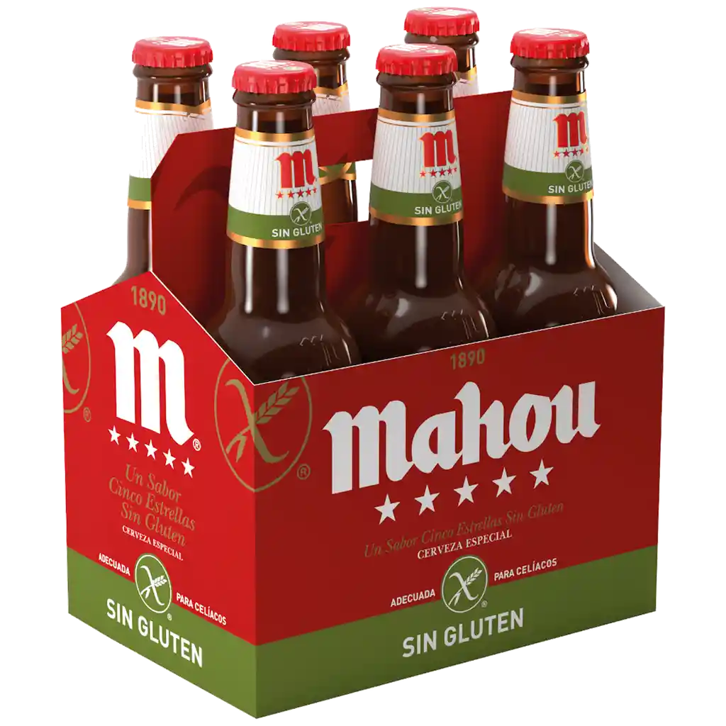 Mahou Six Pack Cerveza Sin Gluten