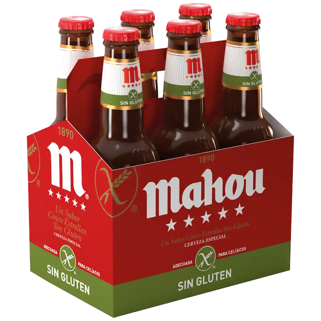 Mahou Cerveza Sin Gluten 6 x 330 cc