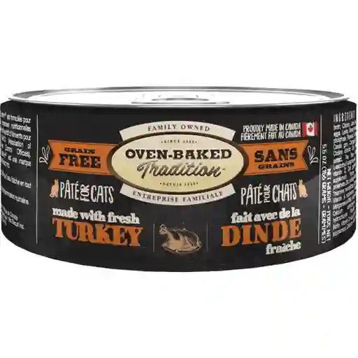  Oven-Baked Tradition Alimento Para Gato Adulto Pate Turkey  