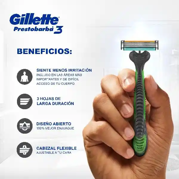 Gillette Afeitadora Desechable  Bodysense Prestobarba3
