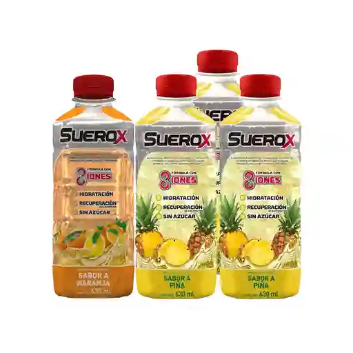 Combo Suerox Bebida Isotonica Naranja 630 mL Suerox Bebida Isoto