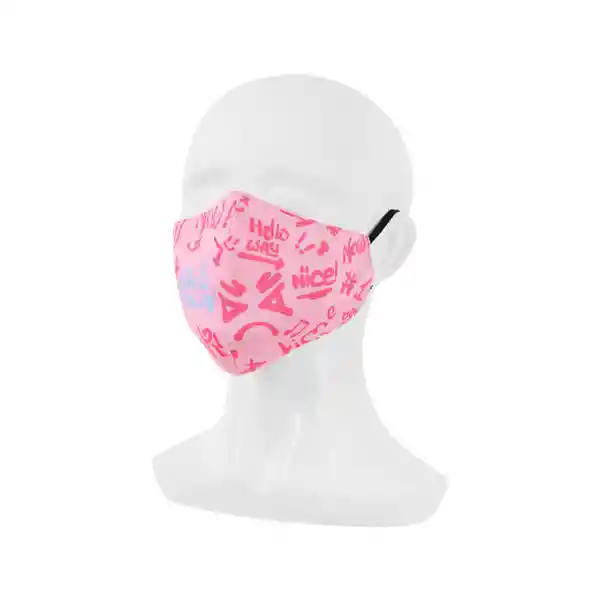 Miniso Cubreboca Ajustable Reutilizable Rosa