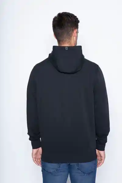 Polerón Hoodie Ñuble Scuba Negro Talla M Nimtu