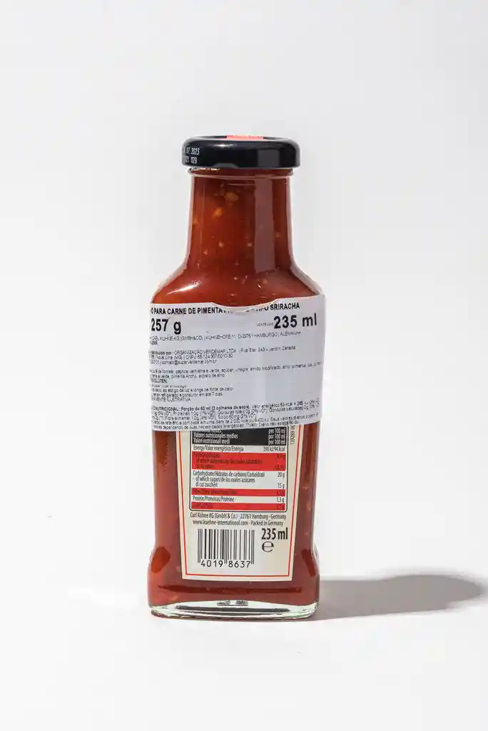Kuhne Salsa Para Carne Sriracha Picante