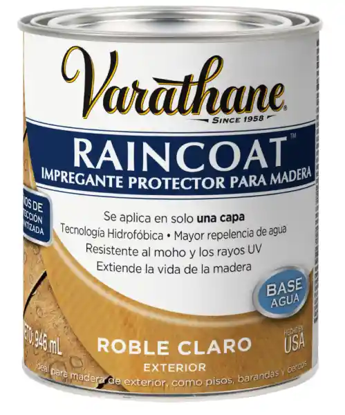 Varathane Impregnante Protector Brillante Base Agua Roble Claro