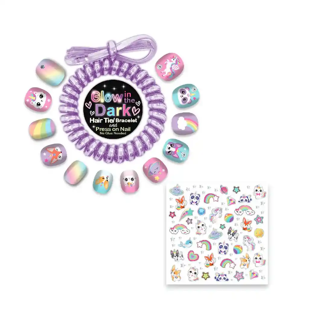 029Gd Hot Focus Juego Para Uñas Con Accesorios Glow In The Dark