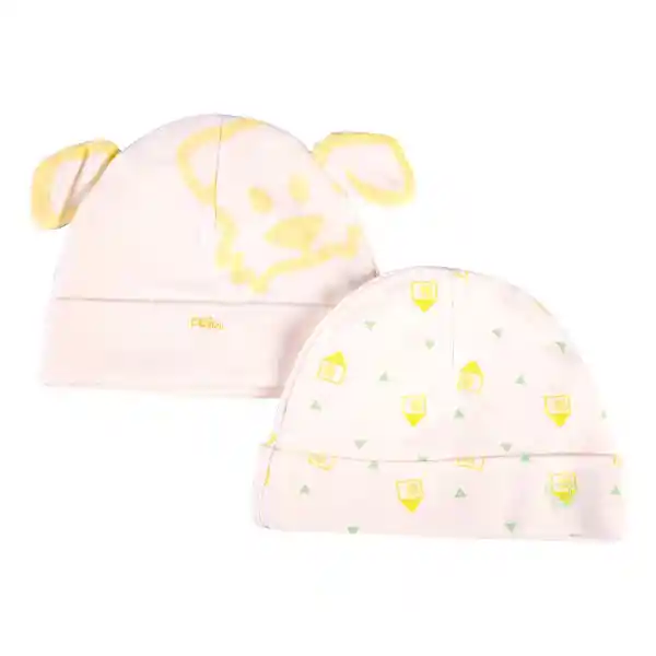 Set Gorro Bebé Unisex Multicolor 1 M Pillin