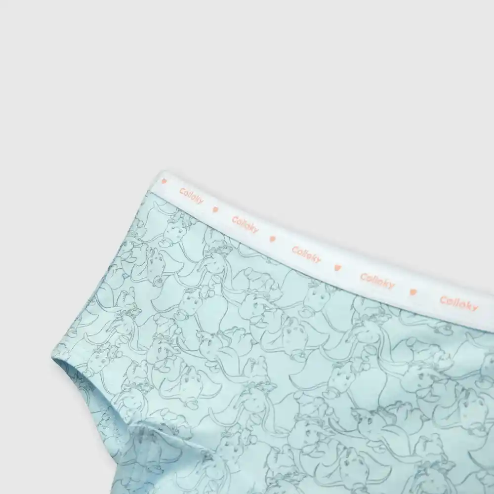 Pack Calzón Dumbo De Niña Celeste Y Rosa Talla 10a
