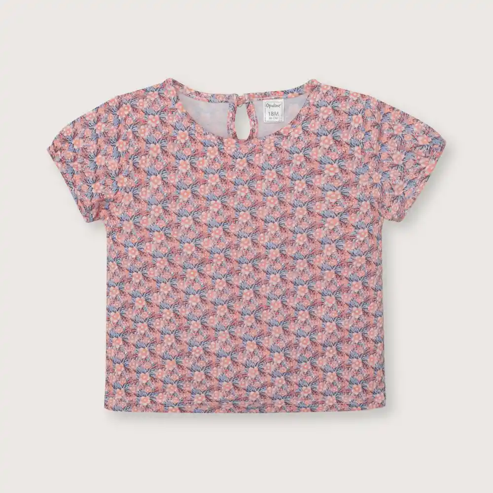 Polera Manga Tipo Princesa Para Niña Lila Talla 9m