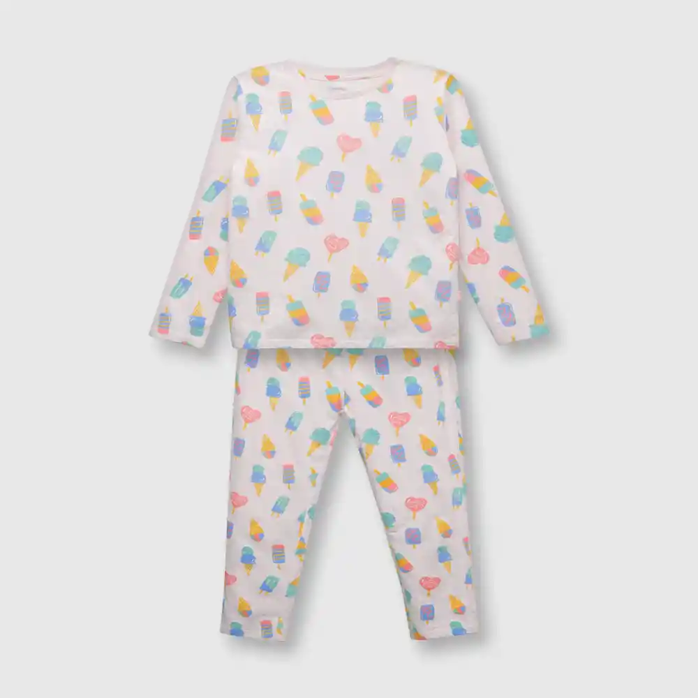 Pijama Algodón De Puntos Niña Rosa Talla 12 Años