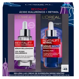 LOreal Set Sérum Ácido Hialurónico + Retinol