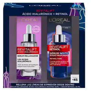 LOreal Set Sérum Ácido Hialurónico + Retinol