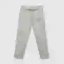 Pantalón de Niña de Buzo Estampado Gris Melange Talla 3A Colloky