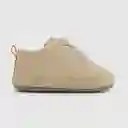 Zapatos Para Niño Clásico Cordones Beige Talla 16 Colloky