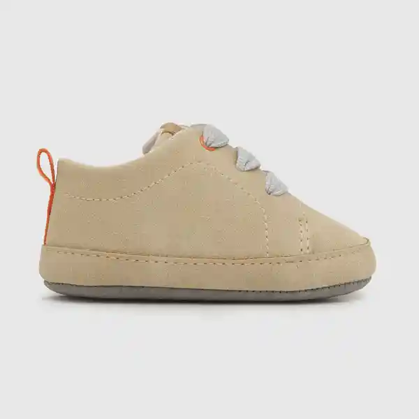 Zapatos Para Niño Clásico Cordones Beige Talla 16 Colloky