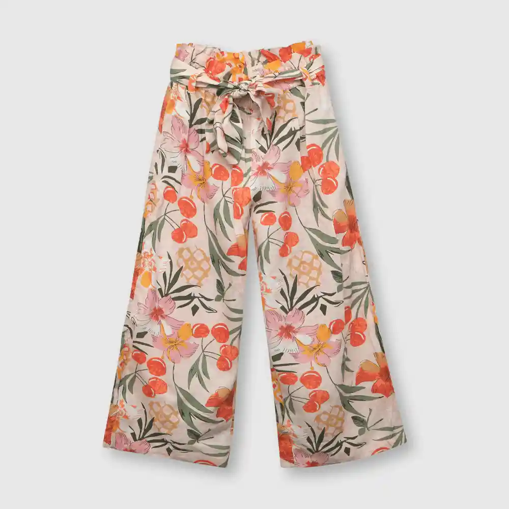 Pantalón Tropical Damasco Niña Talla 12a