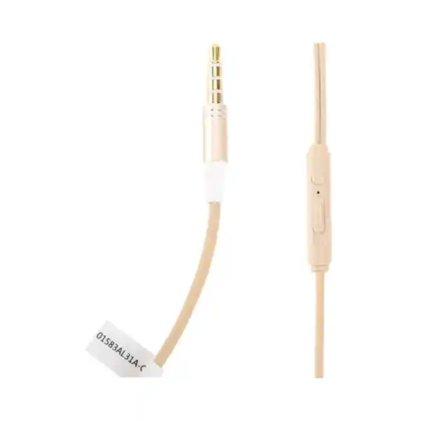 Miniso Audífonos De Cable Alta Fidelidad Dorado 12m