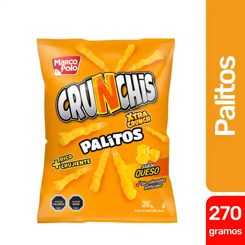 Marco Polo Snack de Palitos Crunchis Sabor a Queso