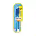 Paper Mate Boligrafo Pasta Suave Colores Azul Punta Fina Blister