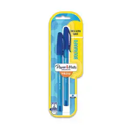 Paper Mate Boligrafo Pasta Suave Colores Azul Punta Fina Blister