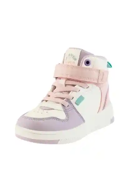 Zapatillas Caña Velcro a Caminar Niña Lila 28 849 Ficcus