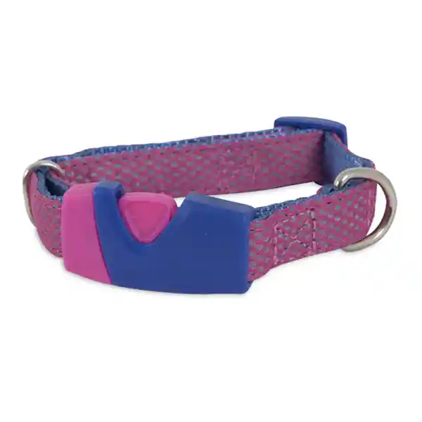 Petmate Collar Ajustable Sport Reflectante Rosado Medium