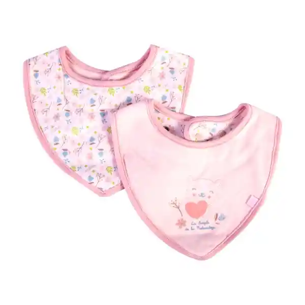 Set Bandana Bebé Niña Rosa Claro 3 M Pillin