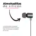 Miniso Audifonos De Cable Metalicos Con Estuche (gris) 1.2m