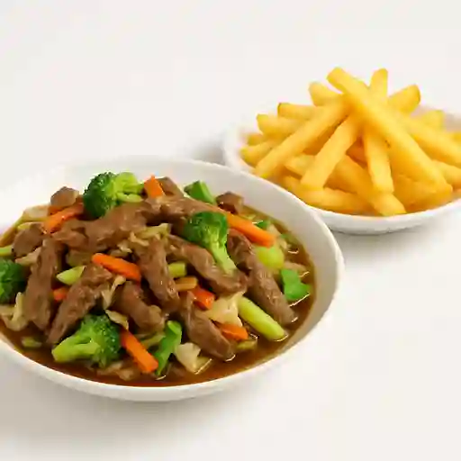 Chapsui de Carne y Papas Fritas