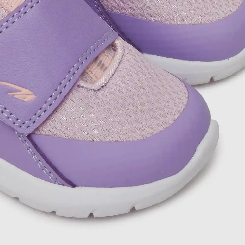 Zapatillas Deportiva Velcro Caña Baja Niña Morado 23