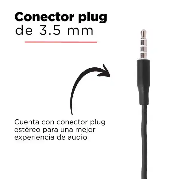 Miniso Audífonos de Cable Clásico Negro