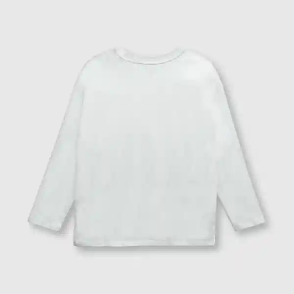 Polera Moléculas de Niño Blanco Talla 6A Colloky