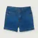 Short Denim Esencial Niño Navy Talla 4A Opaline