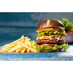 Burger Eco (Vegan) + Papas Fritas