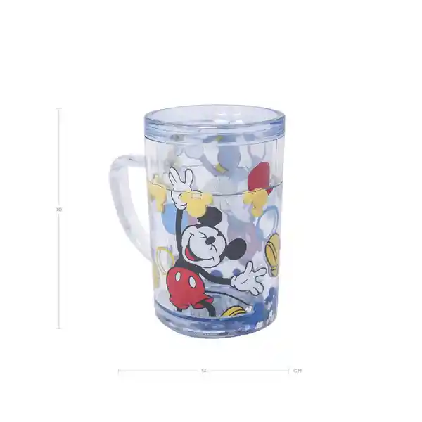 Miniso Vaso de Plastico de Doble Capa 250 Ml-mickey Mouse