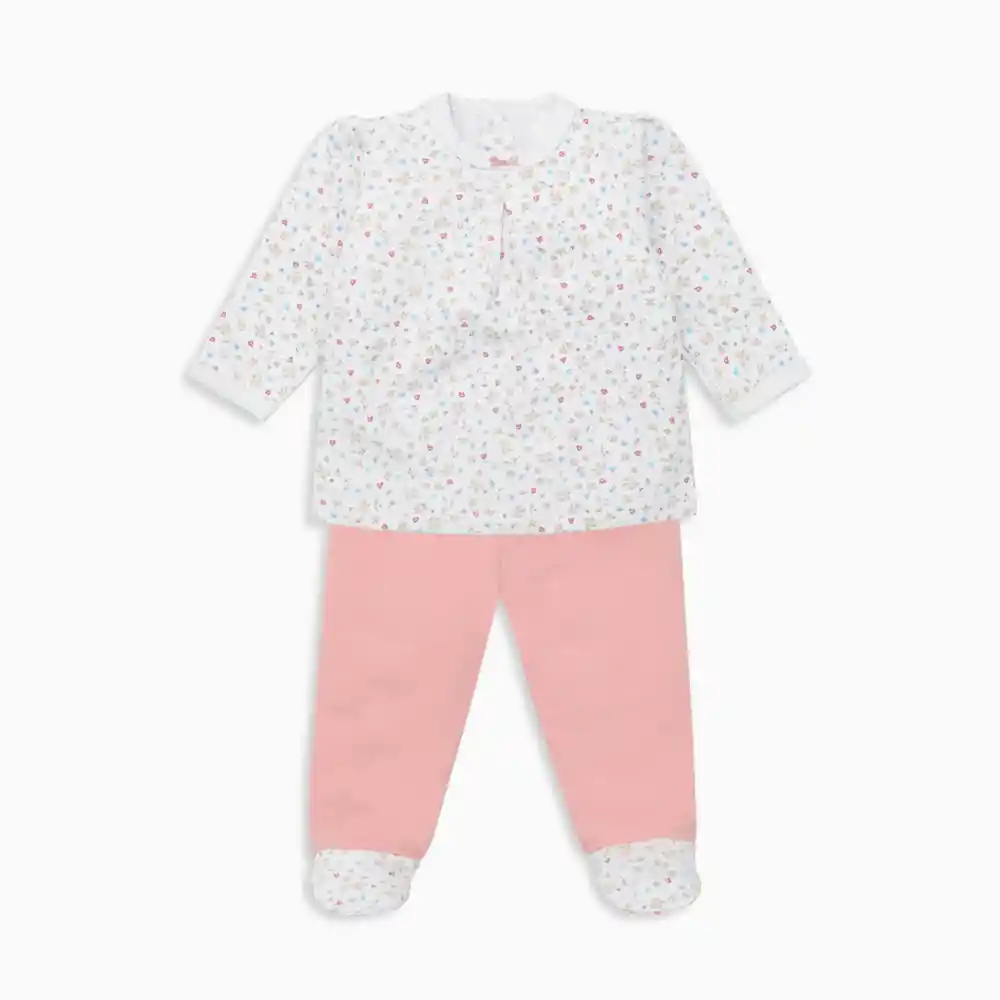 Pijama Estampado De Niña Rosado Talla 3a