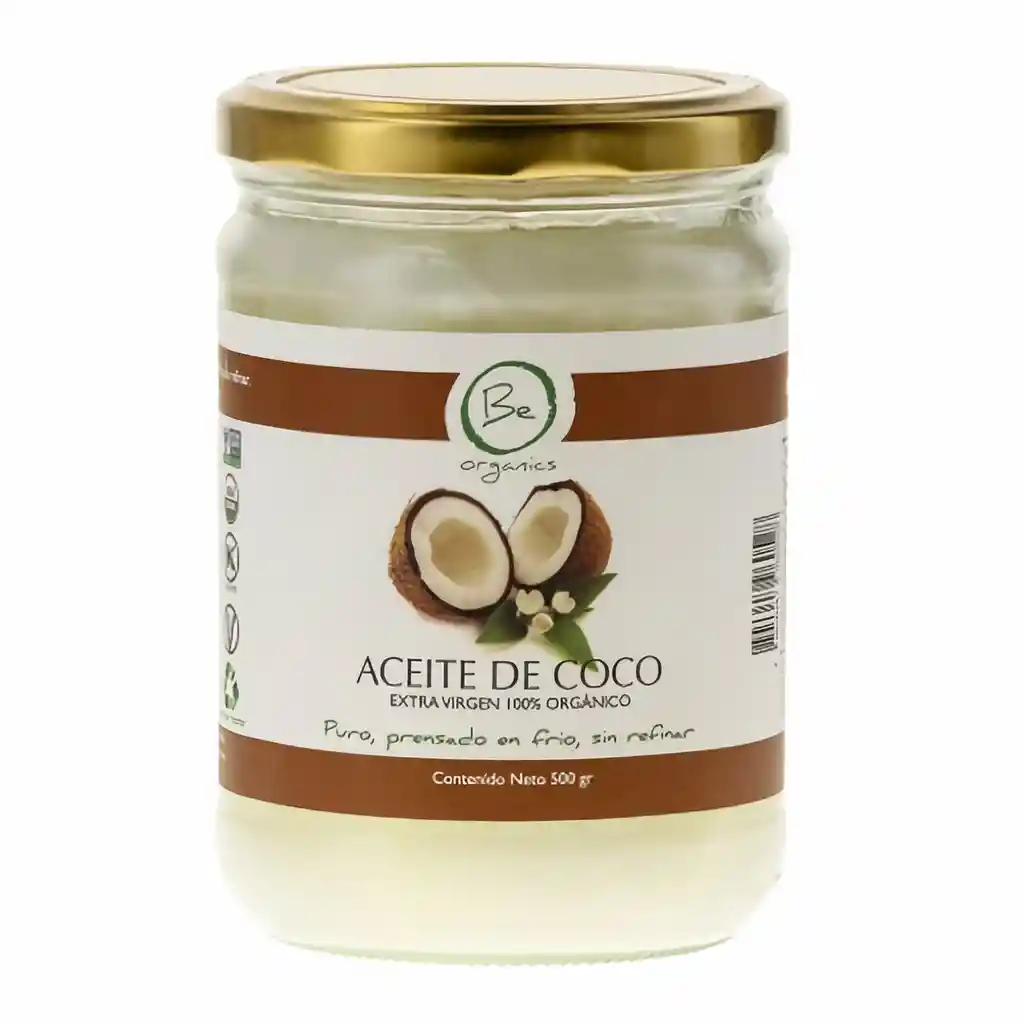 Be Organics Aceite De Coco Extra Virgen 100% Organico
