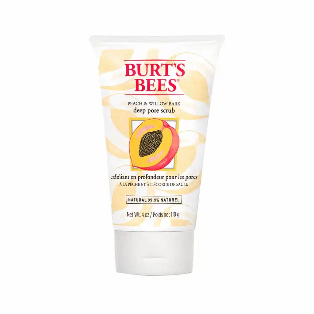 Burts Bees Exfoliante Facial Durazno Y Corteza De Sauce 114 G