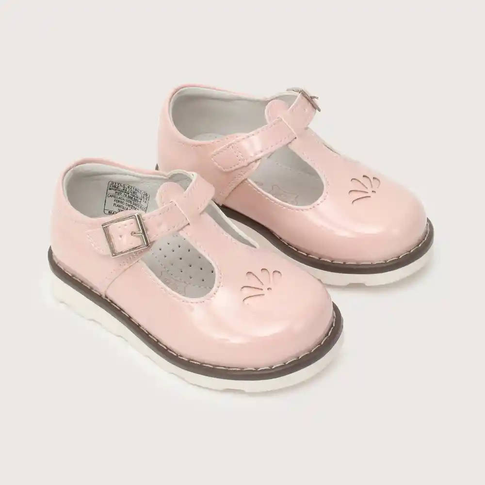 Zapatos Reina Urbana Hebilla Para Niño Rosada Talla 23