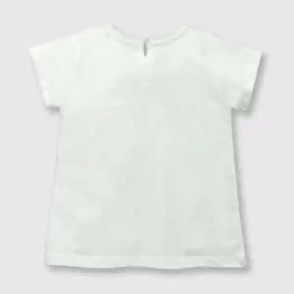 Polera Corazón de Bebé Niña Blanco Talla 3/6M Colloky