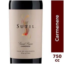 Sutil Vino Tinto Gran Reserva Carmenere 750 cc