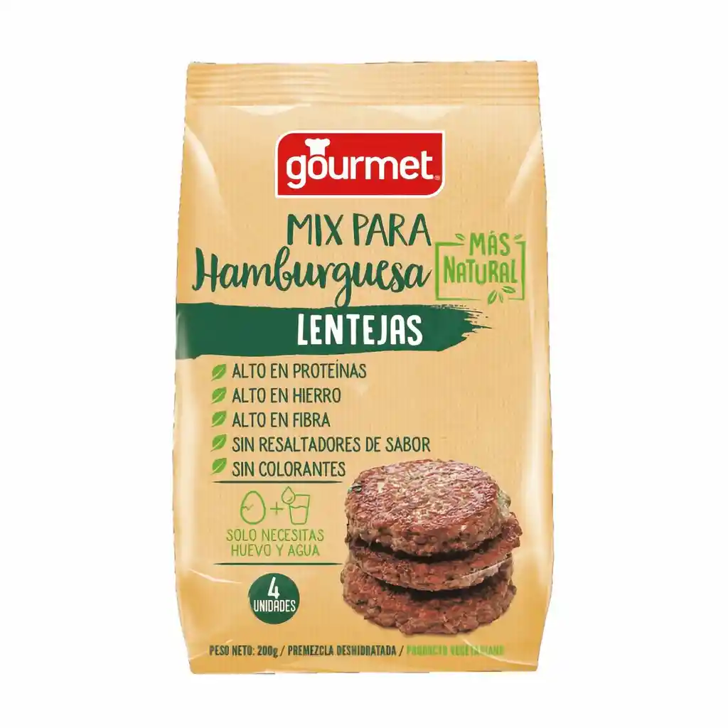Gourmet Mix Hamburguesa Lenteja