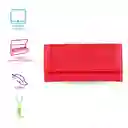 Billetera Larga Para Mujer Color Matching Rojo Miniso