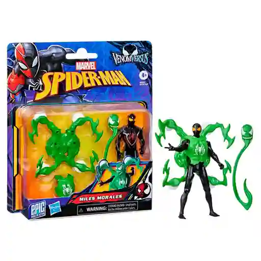 Spider-Man Figura Venom vs M Morales