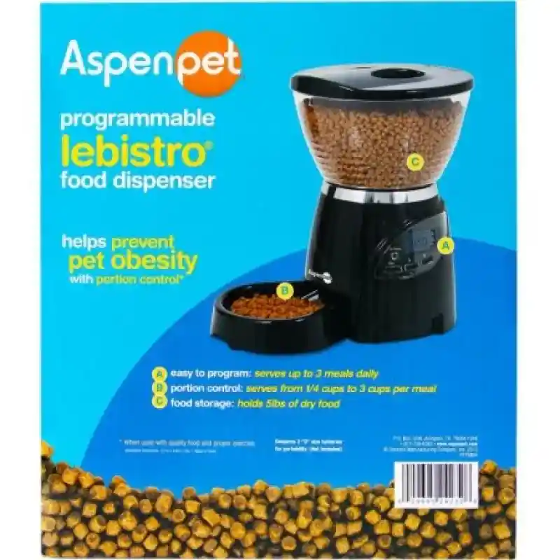 Aspenpet Dispensador Lebistro de Alimentos Automático