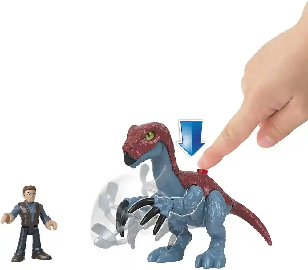 Imaginext Juguete Jurassic World Tyrannosaurus & Owen