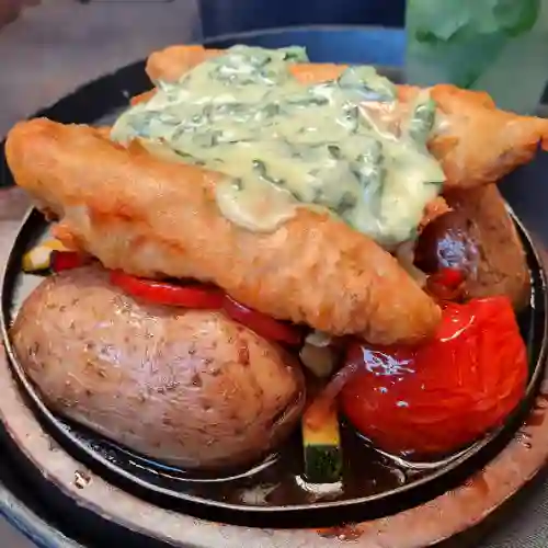 Merluza frita a la lata