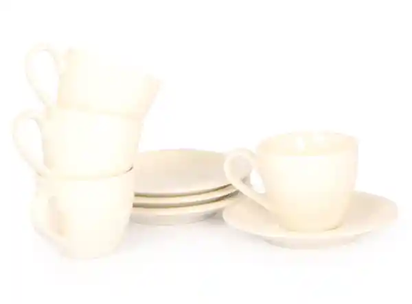 Set Taza Basic Blanco Cafe Ripley Home